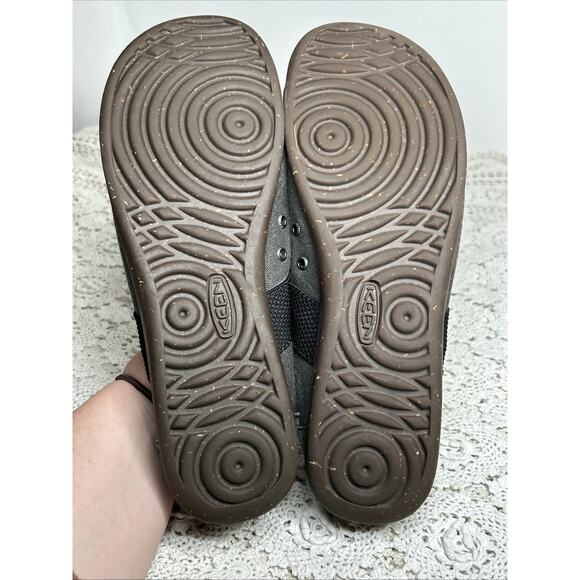 Keen Sienna Gray Mary Jane Shoes Canvas Women’s 10 Slip On Flats Casual Comfort - Picture 9 of 10